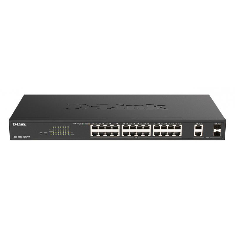 d-link-dgs-1100-26mpv2-e-switch-gestionado-l2-gigabit-ethernet-10-100-1000-energia-sobre-ethernet-poe-negro