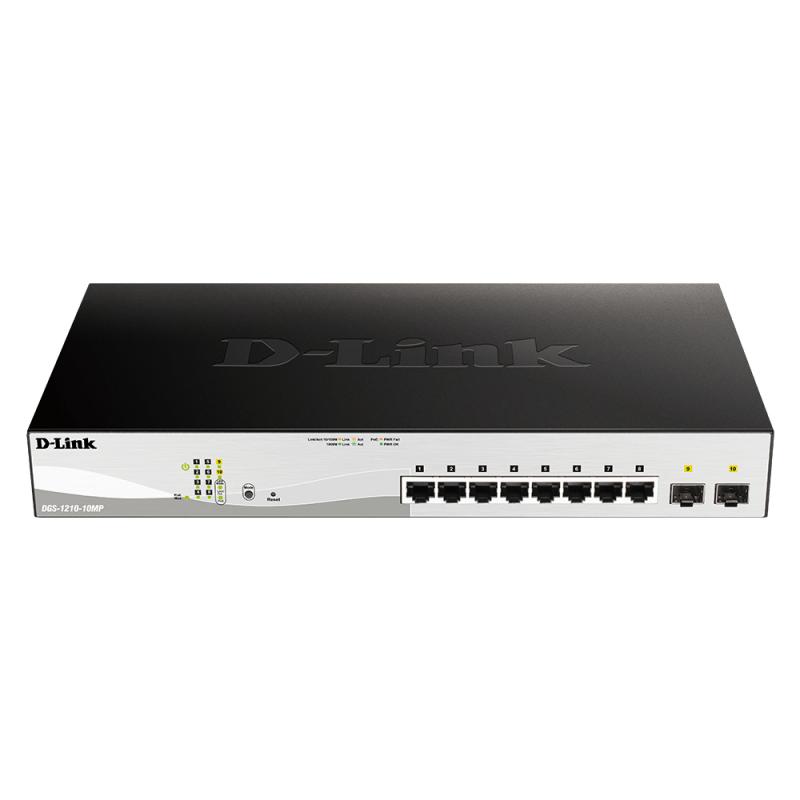 d-link-dgs-1210-10mp-gestionado-l2-gigabit-ethernet-10-100-1000-energia-sobre-ethernet-poe-negro-gris