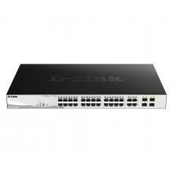 D-Link DGS-1210-28P Gestionado L2 Gigabit Ethernet (10/100/1000) Energía sobre Ethernet (PoE) 1U Negro