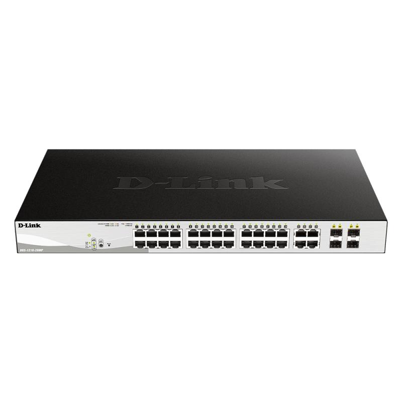 d-link-dgs-1210-28p-gestionado-l2-gigabit-ethernet-10-100-1000-energia-sobre-ethernet-poe-1u-negro