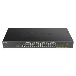 D-Link DGS-1250-28XMP Gestionado L3 Gigabit Ethernet (10/100/1000) Energía sobre Ethernet (PoE) Negro