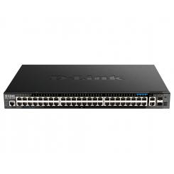 D-Link DGS-1520-52MP Gestionado L3 Gigabit Ethernet (10/100/1000) Energía sobre Ethernet (PoE) 1U Negro