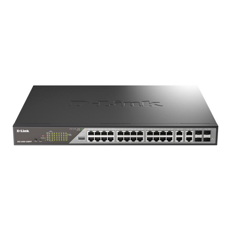 d-link-dss-200g-28mpp-switch-gestionado-l2-gigabit-ethernet-10-100-1000-energia-sobre-ethernet-poe-1u-gris