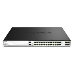 D-Link DXS-3130-28P Gestionado L3 10G Ethernet (100/1000/10000) Energía sobre Ethernet (PoE) Negro, Gris
