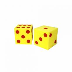 Dados grandes de foam 12,5cm, 2 uds