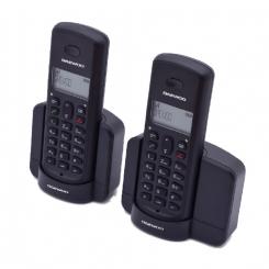 Daewoo DTD-1350 DUO Teléfono DECT Identificador de llamadas Negro