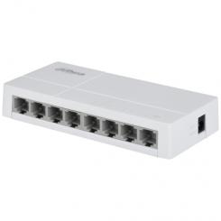 Dahua Technology PoE DH-SF1008L switch No administrado Fast Ethernet (10/100) Energía sobre Ethernet (PoE) Escritorio Gris claro