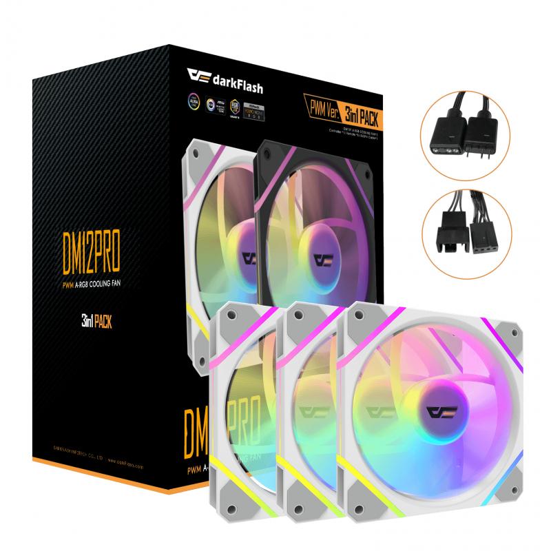 darkflash-df-dm12-pro-3in1-w-es1-sistema-de-refrigeracion-para-ordenador-carcasa-del-ordenador-refrigerador-de-aire-12-cm-blanco