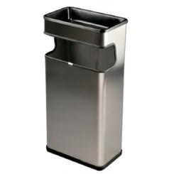 Darlim Papelera Metalica Con Cenicero H4007 40 Litros