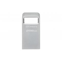 Kingston Technology DataTraveler Micro unidad flash USB 256 GB USB tipo A 3.2 Gen 1 (3.1 Gen 1) Plata