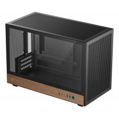 DeepCool CH260 WOOD Micro Torre Negro, Madera