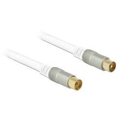 DeLOCK 5m RG-6/U cable coaxial RG-6/U IEC Blanco