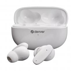 Denver TWE-49ENC auricular y casco Auriculares True Wireless Stereo (TWS) Dentro de oído Llamadas/Música Bluetooth Blanco