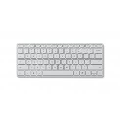 Designer Compact teclado Bluetooth QWERTY Español Blanco