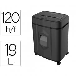Destructora de documentos Q-CONNECT capacidad de corte 120 h auto / 10 h manual destruye grapas clips y