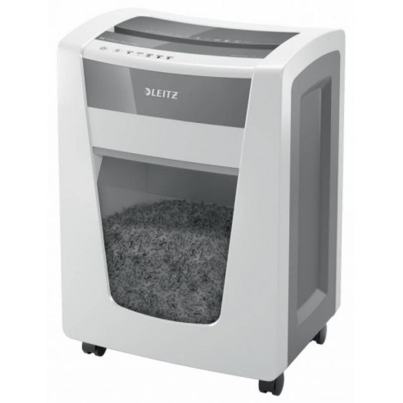 Destructora LEITZ IQ Office Pro P6+, blanco/plata