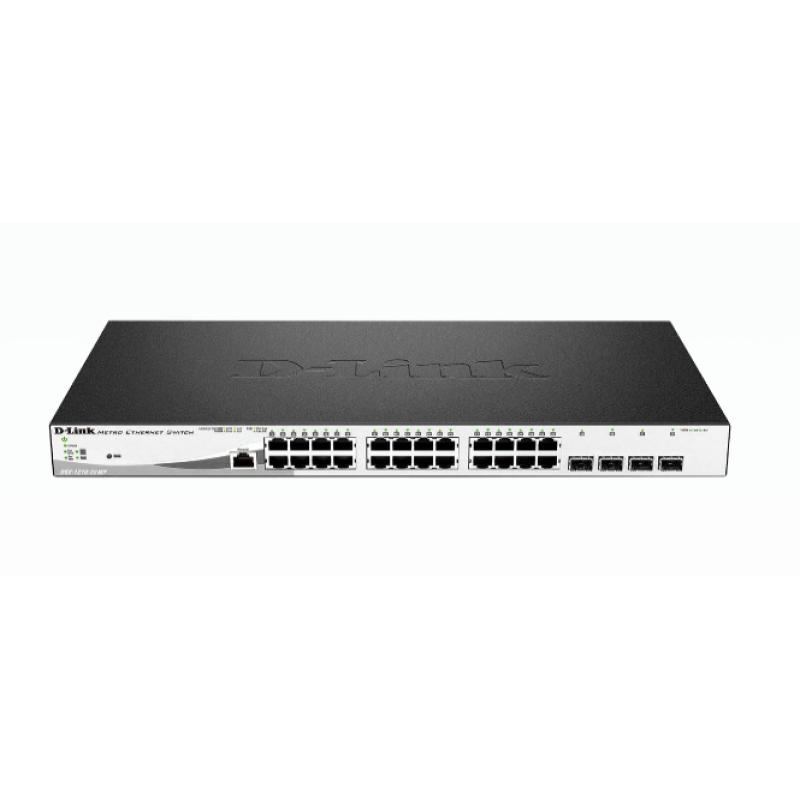 dgs-1210-28mp-e-switch-gestionado-l2-gigabit-ethernet-10-100-1000-energia-sobre-ethernet-poe-1u-negro-gris