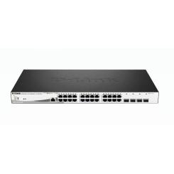 D-Link DGS-1210-28MP switch Gestionado L2 Gigabit Ethernet (10/100/1000) Energía sobre Ethernet (PoE) 1U Negro, Gris