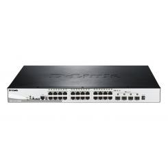 D-Link DGS-1510-28XMP switch Gestionado L2/L3 Gigabit Ethernet (10/100/1000) Energía sobre Ethernet (PoE) Negro, Gris
