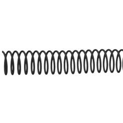 DHP Espiral metálica 5:1, 8mm, negro, caja 100 uds
