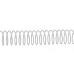 DHP Espiral metálica 5:1, A4 (Paso 64), 32mm, blanca, caja 50 uds