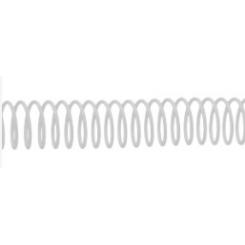 DHP Espiral metálica 5:1, A4 (Paso 64), 8mm, blanco, caja 100 uds