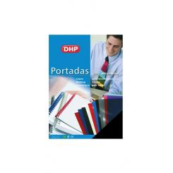 DHP Portada polipropileno 700 micras A4, negro, paquete 50 uds.