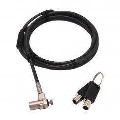 DICOTA D31831 cable antirrobo Negro, Plata 2 m