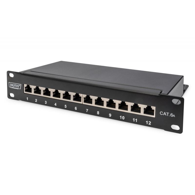 digitus-panel-de-conexion-cat6a-apantallado-12-puertos-1ua-10-negro