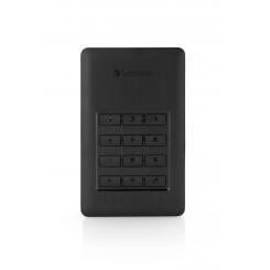 Verbatim Disco duro portátil y seguro Store ?n? Go de 1 TB con teclado
