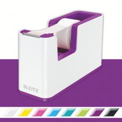 Dispensador de cinta adhesiva LEITZ WOW DUAL, violeta/blanco
