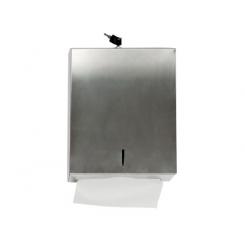 Dispensador Q-CONNECT de toallitas de papel acero inoxidable 283x100x365 mm