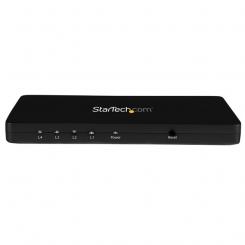 StarTech.com Divisor HDMI de 4 Puertos de Vídeo 4K - Splitter Multiplicador 1x4 HDMI de Aluminio Sólido - 4K 30 Hz