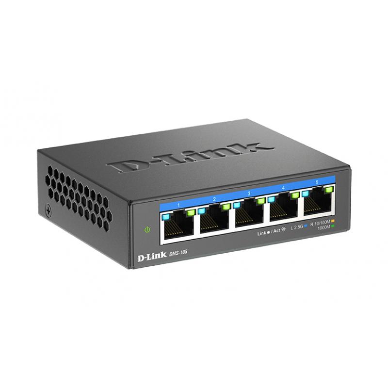 dms-105-no-administrado-l2-25g-ethernet-100-1000-2500-negro