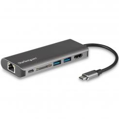 StarTech.com Docking Station para Ordenadores Portátiles USB-C - Replicador de Puertos USB Tipo C HDMI Red Ethernet Lector SD - con PD - - USB TipoC/Thunderbolt 3 - REEMPLAZADO POR DKT30CHSDPD1