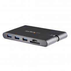 StarTech.com Docking Station USB-C con HDMI y VGA - para Mac y Windows -3x USB 3.0 - SD / micro SD - PD 3.0 - Adaptador USB C a USB 3.0