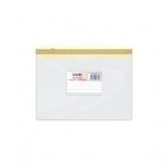 Dohe Dossier Sobre Dohe Zipper A5 Apaisado Pvc Transparente/Amarillo