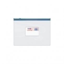 Dohe Dossier Sobre Dohe Zipper A5 Apaisado Pvc Transparente/Azul