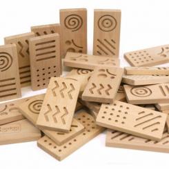 Dominó sensorial de madera