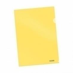 Dosier Angulo Recto Dohe Pp Cristal 120µ A4 Amarillo Paquete De 10