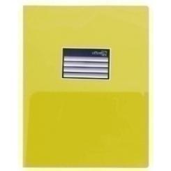 Dosier Con Doble Bolsa Office Box Pp A4 Con Tarjetero Amarillo