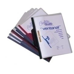 Dosier Fastener Saro Pvc A4  Ventanal  Burdeos