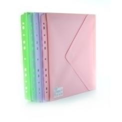 Dosier Sobre Office Box Pp V-Lock A4+ Blush C/Fuelle Y Multitaladro Surtido (4 Col.)