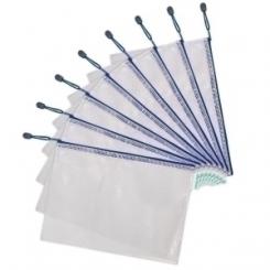Dosier Sobre Tarifold Cremallera Pvc A4 Azul Pack De 8