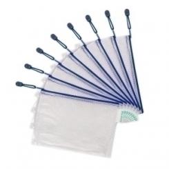 Dosier Sobre Tarifold Cremallera Pvc A5 Azul Pack De 8