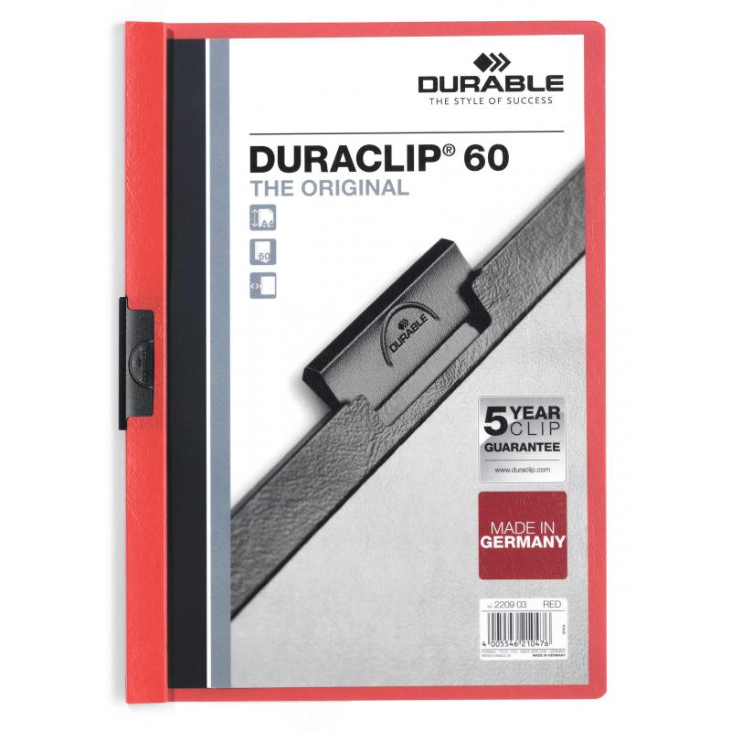 dossier-durable-a4-duraclip-60h-rojo