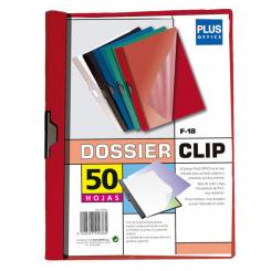 Dossier Plus A4 Pinza F-18 50H Rojo
