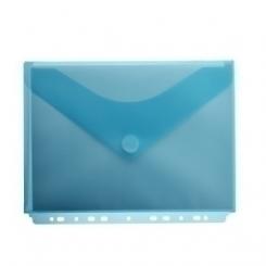 Dossier Sobre Office Box Fuelle Pp Velcro A4+ Multitaladro Azul Transparente