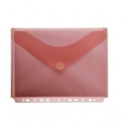 Dossier Sobre Office Box Fuelle Pp Velcro A4+ Multitaladro Rojo Transparente