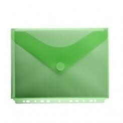 Dossier Sobre Office Box Fuelle Pp Velcro A4+ Multitaladro Verde Transparente